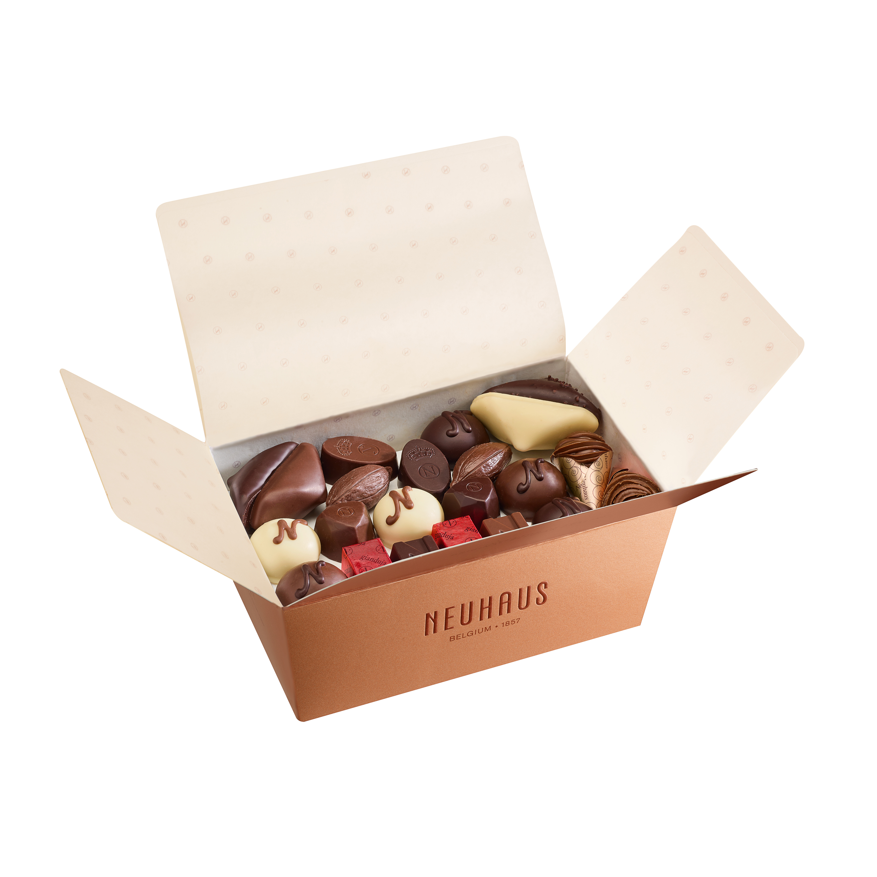 菓子 Neuhaus Masterpieces Timeless Masterpieces Ballotin 1 kg | Neuhaus Chocolates